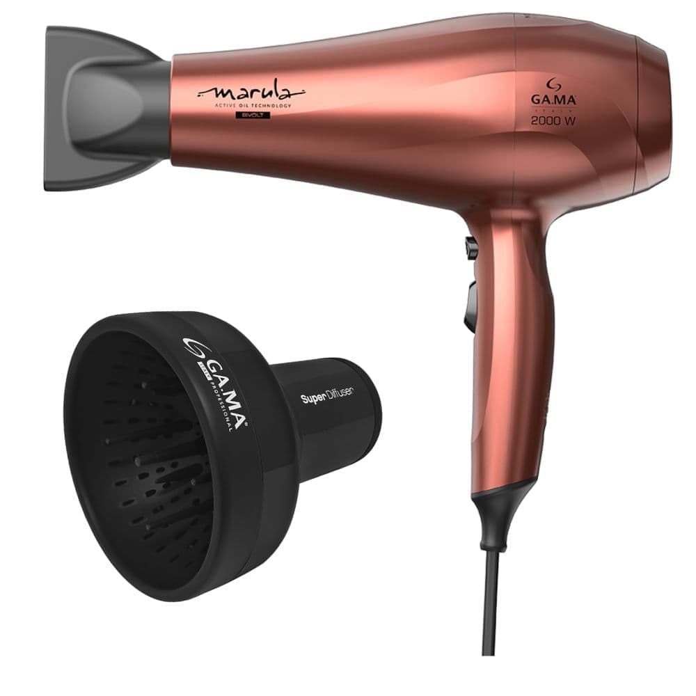 Kit Secador de Cabelo GA.MA Marula Bivolt e Difusor Universal